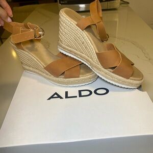 ALDO Wedge Espadrille Sandals – Like New | Size 8.5